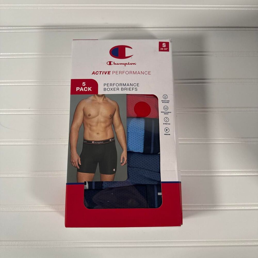 New Champion Mens Boxer Briefs